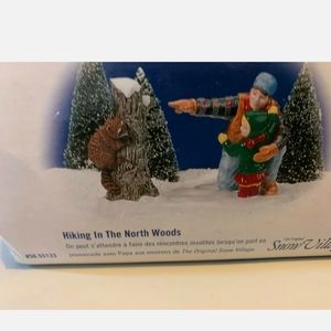 Dept 56 hiking in the woods